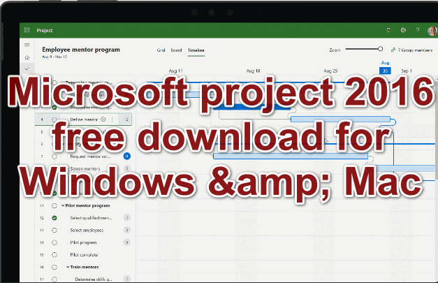 ms project free download for windows 10